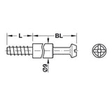 Cam Dowel 29mm (Maxifix)